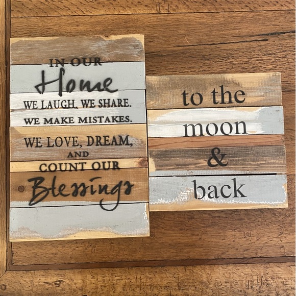 sweet bird & co. Other - Pair of Farmhouse Rustic Sweet Bird & Co. Decor